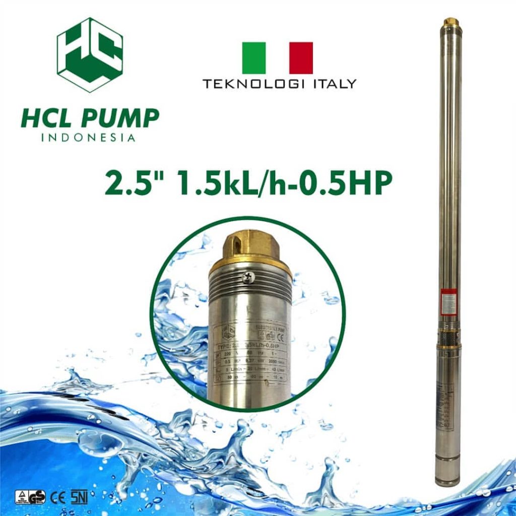 hcl pump 0.5 hp murah