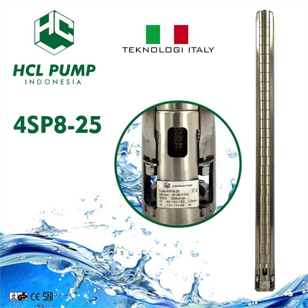 hcl pump 4sp8-25 submer sibel
