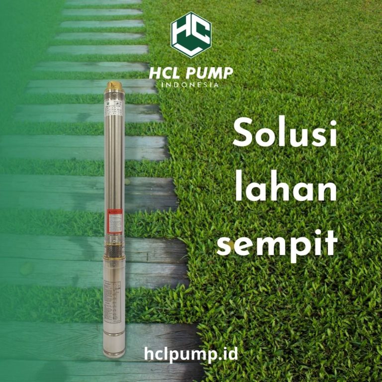 pompa air lahan sempit